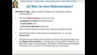 Die Verhaltensanalyse in der KVT Teil 03  Die Makroanalyse am Fallbeispiel erklärt [upl. by Brodench]