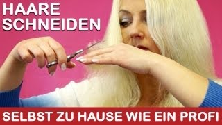 Haare selbst schneiden I selbst Stufen schneiden I DIY Tutorial zu hause wie ein Profi [upl. by Kinsler]