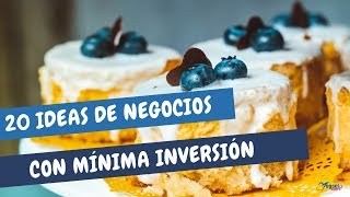 20 ideas de negocios rentables con mínima inversión en alimentos Tendencia 2021 [upl. by Merchant813]