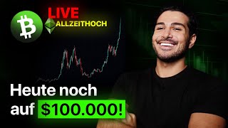 Bitcoin 100000 HEUTE  LIVE 🔴 [upl. by Karlotte]