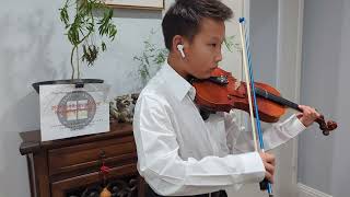 Vincent Plays Sicilienne and Rigaudon by Fritz Kreisler [upl. by Nylannej]