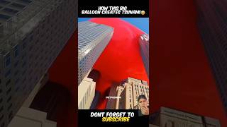 How this big Balloon creates tsunami science fact shorts [upl. by Barnaba368]