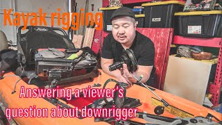 Scotty Mini Downrigger kayak fishing [upl. by Revart]