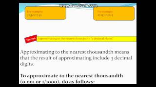 Approximating numbers to the nearest hundredth and thousandth [upl. by Llemar]