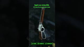 Rapid is the best Legendary effect to get on a lever action rifle feels fast and fun fallout4 [upl. by Inaniel]