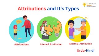 Attributions and Its Types in UrduHindu  Internal Attributions  External Attributions [upl. by Rafat]