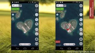 Planimeter  GPS Area Measure finger drawing on Google Maps with and without Magnifying Glass [upl. by Franni]