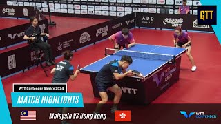 FongHo MAS Vs Chan BaldwinZhu Chengzhu HKG  WTT Contender Almaty 2024  Mixed Doubles R16 [upl. by Hannus]