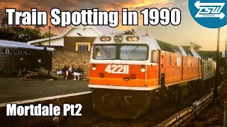 Train spotting Mortdale part 2  South Coast Daylight Ex Rattlers S amp V set 1989 [upl. by Anekam]