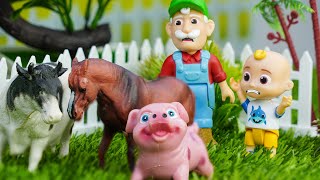 Old MacDonald Had a Farm  CoComelon Toys Nursery Rhymes amp Kids Songs [upl. by Ecadnac867]