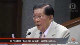 Enrile says Miriam is a bitter hater [upl. by Knipe]