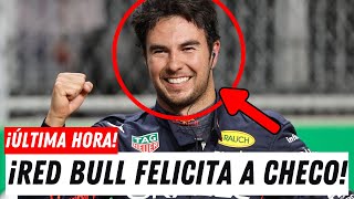 ¡CHECO PÉREZ QUEDA EN SHOCK AL SER ELOGIADO POR TODO RED BULL [upl. by Illak318]