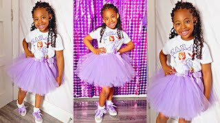 Simple TUTU SKIRT For 6year OldHOW To Make Tutu Skirt Tutu skirt Tutorial [upl. by Kcirdnekel]