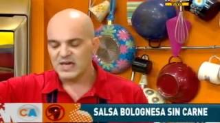 Tallarines con salsa bolognesa sin carne [upl. by Faye]