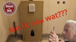 Tuinhuis afwerken  deel 10 Inbouw toilet plaatsen [upl. by Maritsa]