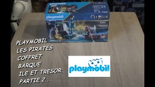 PLAYMOBIL LES PIRATES COFFRET BARQUE ILE ET TRESOR P2 [upl. by Ruiz]