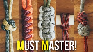 5 Knots Every Paracordist MUST MASTER  Beginner Knots You Need To Know [upl. by Amabelle]