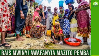 RAISI MWINYI AWAFANYIA MAZITO PEMBA [upl. by Sacttler]