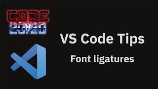 VS Code tips — Font ligatures [upl. by Akirahs]