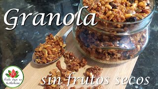 Granola receta sin histamina sin gluten sin lactosa sin frutos secos y vegana [upl. by Onid]