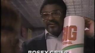 1988  Rosey Grier Visits Rosies Diner [upl. by Loris502]