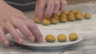 Veliche x GaultampMillau Recipe Tutorial Bonbon with Pistachio and Sea Buckthorn [upl. by Maisey]