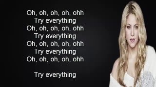 Shakira  Try Everything Official Lyrics Video [upl. by Ideih]