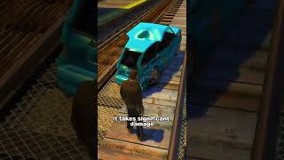 IF A CAR GETS STUCK BY A TRAIN IN GTA GAMES [upl. by Jessica291]