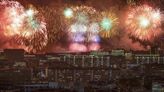 Moskau Feuerwerk zum quotTag des Siegesquot [upl. by Xad]