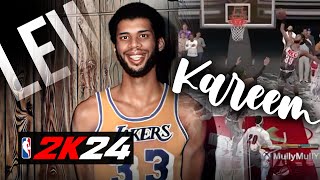 NEW BEST KAREEM ABDULJABBAR BUILD NBA 2K24 x HOF HOOK SPECIALIST x GOLD RISE UP x FACE CREATION [upl. by Pharaoh640]