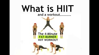 Benefits of HIIT Training High Intensity Interval Training and a 4 Minute Home Hiit Workout [upl. by Brodench]