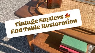 Beginner Furniture Restoration  Solid Wood End Table [upl. by Lorenzo947]