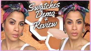 FENTY BEAUTY SUN STALKR BRONZERS  SWATCHES DEMO  REVIEW  kinkysweat [upl. by Ajan877]