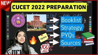 How to prepare for CUET  CUCET DU 2022  Preparation strategy booklist sources past year papers [upl. by Wolfe]