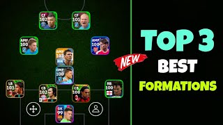 Top 3 Best Formations In eFootball 2024 Mobile  Best Formation eFootball 2024 🔥 [upl. by Nasus875]