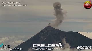 Fuego Volcano Puffing Smoke Signals to Us 041024 [upl. by Licha]