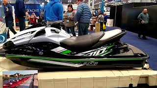 2018 KAWASAKI ULTRA 310X JET SKI ON DISPLAY  NEW YORK BOAT SHOW [upl. by Euqinaj510]