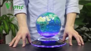 Vone Magnetic Levitating Luminous World Globe placing guide [upl. by Yhotmit]