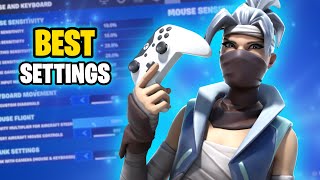 NEW Best Controller SETTINGS amp Sensitivity in Chapter 5 Season 4 Fortnite PS4PS5XBOXPC [upl. by Rolanda]