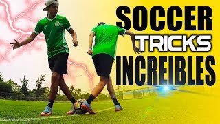 ÉPICOS TRUCOS DE FUTBOL  FLICK UPS  SKILLS SOCCER TRICKS al estilo NEYMAR CR7 Y MESSI ⚽️ [upl. by Pedroza]