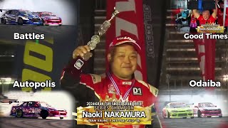 Naoki Nakamura Wins D1gp 2024 Season ft Autopolis and Odaiba Battles and Qualifying runs [upl. by Frankhouse]