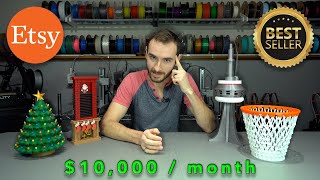 How I Design Best Selling 3D Printed Products 10000Month on Etsy  Full Tutorial [upl. by Nylzor]