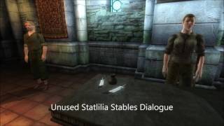 Oblivion Unused Statlilia Stables Dialogue [upl. by Waers]