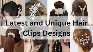 Latest Hair Accessories For Wedding amp Parties Unique Hair Clips Designs [upl. by Khichabia]