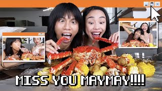 KING CRAB MUKBANG  CATCH UP WITH MAYMAY ENTRATA PART 2  mimiyuuuh [upl. by Tifanie]