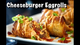 How To Make Cheeseburger Eggrolls  Easy Eggroll Recipe [upl. by Aven]