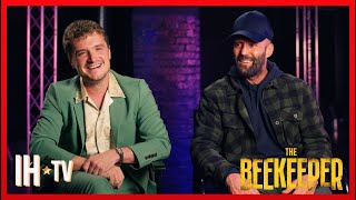 Jason Statham amp Josh Hutcherson Interview  The Beekeeper 2024 [upl. by Derej]