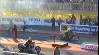 Drag Racing 1999  Super Twin Top Gas  Saturdays Eighth finals  NitrOlympX Hockenheim [upl. by God]