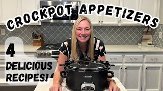 4 Easy and Delicious Dump and Go Crockpot Appetizer Recipes [upl. by Gosser]