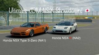 NA1 NSX Type SZero Meets the NA2 NSXR Unmodified JDM Honda NSX Comparison  Assoluto Racing [upl. by Hcone85]